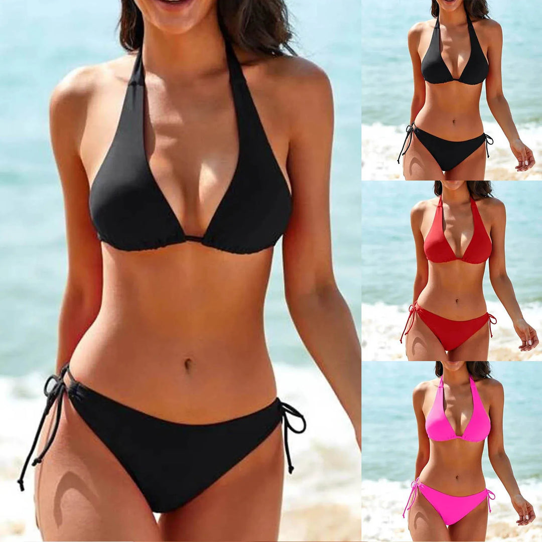 Lune London | Classic Black Halter Bikini