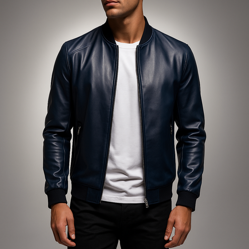 Lune London | Leather Bomber Jacket Darel
