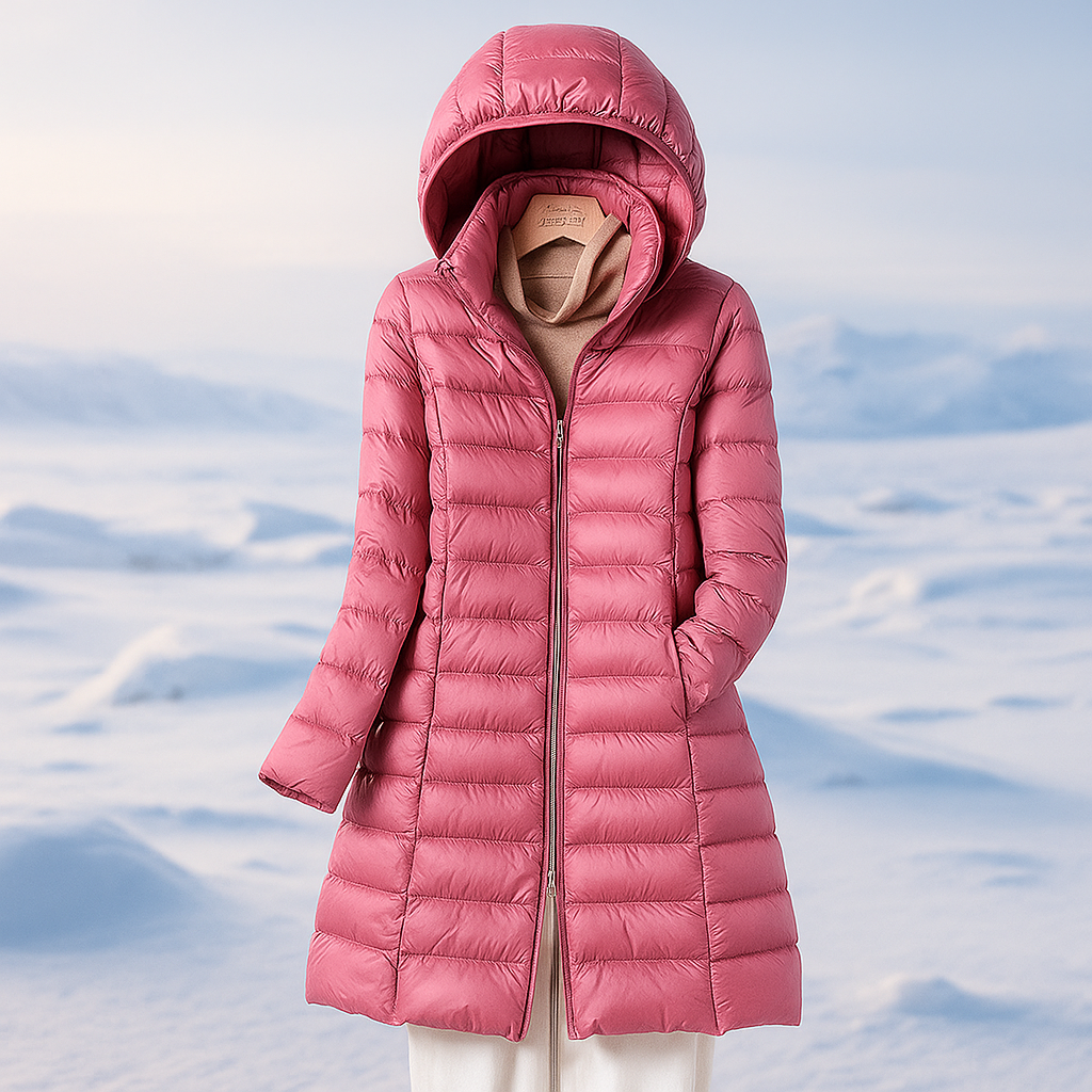 Lune London | Quilted Coat with Hood for Women Marenne
