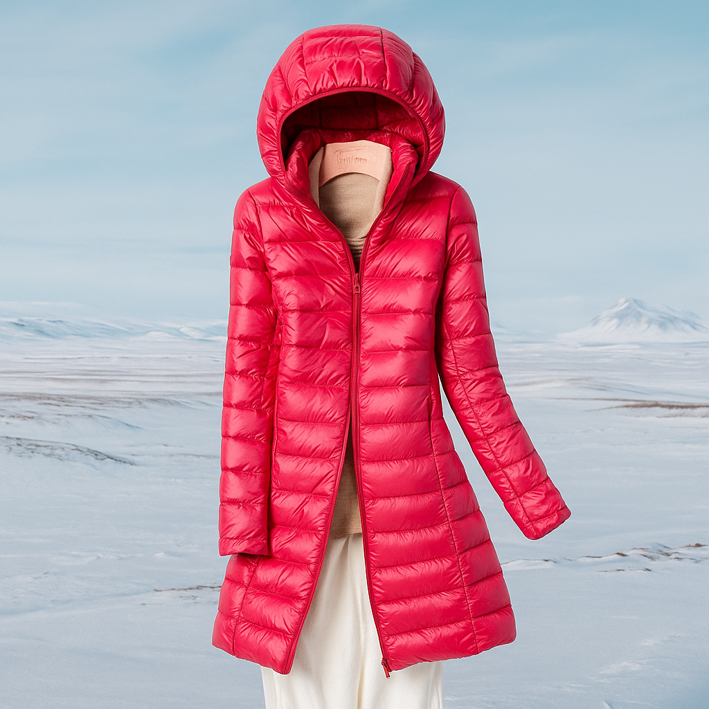 Lune London | Quilted Coat with Hood for Women Marenne
