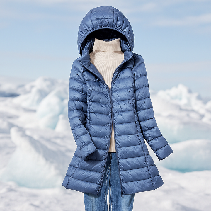 Lune London | Quilted Coat with Hood for Women Marenne