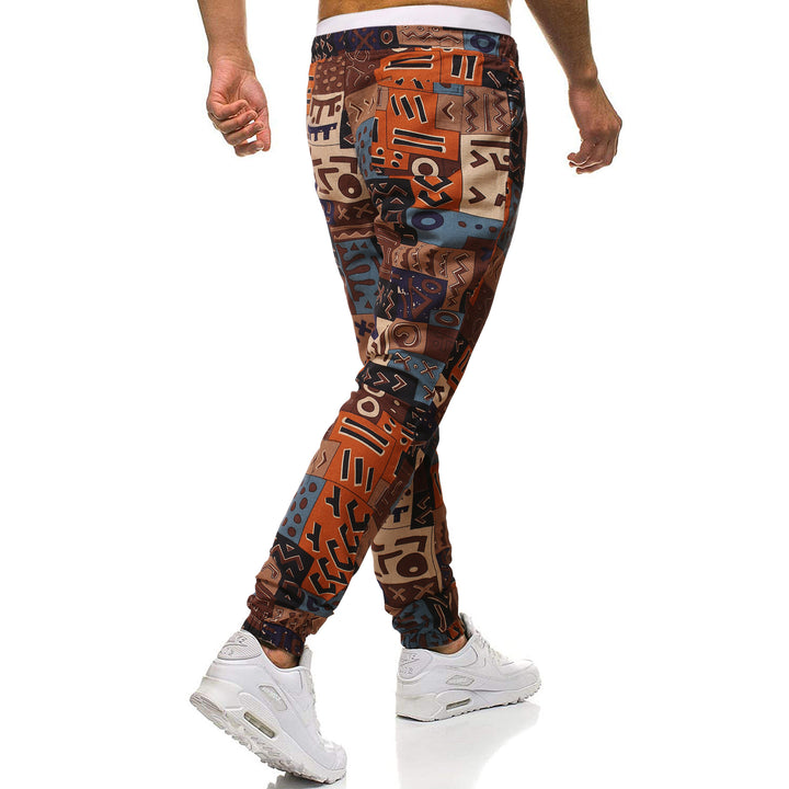Casual men's jogger pants with graphic pattern Lune London