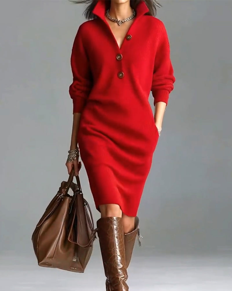 Chic Und Stil | Casual Solid Color Autumn and Winter