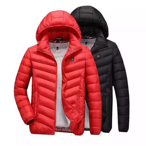 Lightweight quilted jacket for men with removable hood Lune London