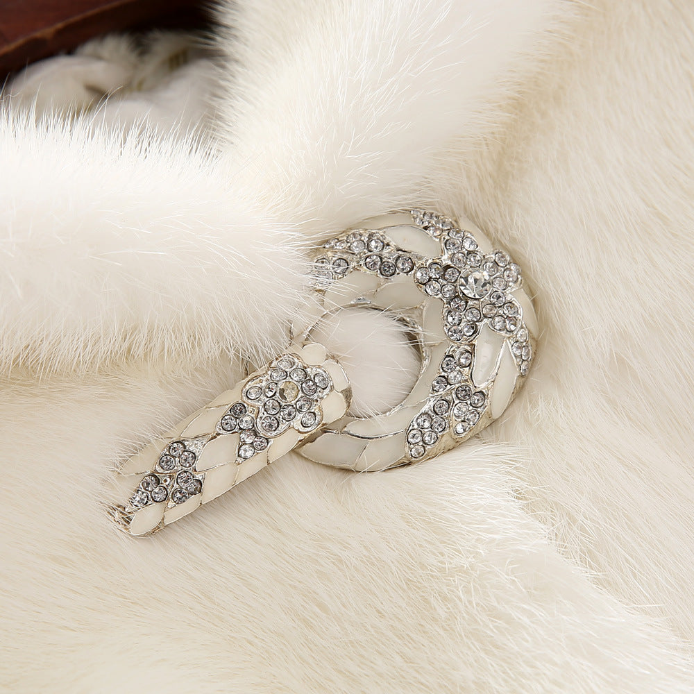 Women's faux fur coat with stylish hood and classic cut Lune London