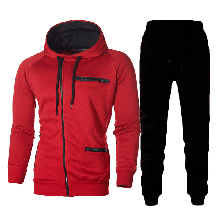 Men Sporty hoodie and jogger pants set with functional pockets and modern design Lune London