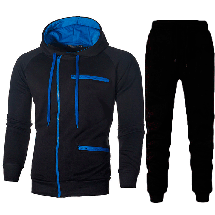 Men Sporty hoodie and jogger pants set with functional pockets and modern design Lune London