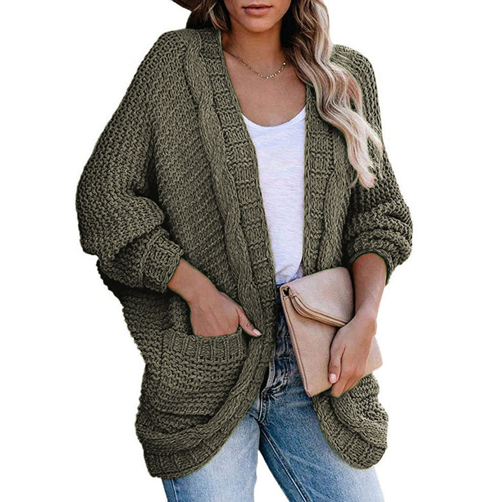 Women's knit jacket with loose fit and deep pockets Lune London