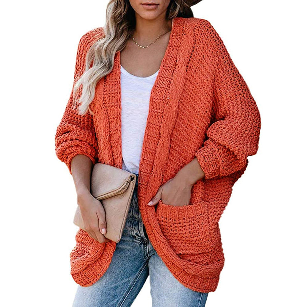Women's knit jacket with loose fit and deep pockets Lune London