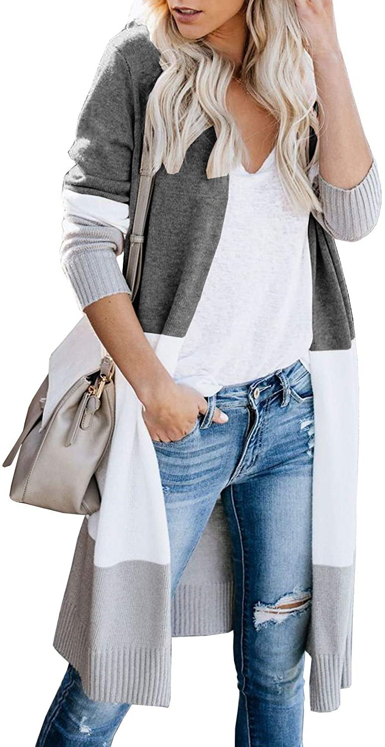 Women long knitted cardigan with a modern color and a comfortable cut Lune London