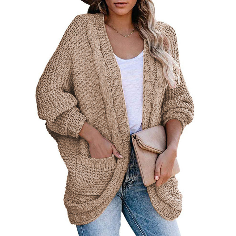 Women's knit jacket with loose fit and deep pockets Lune London