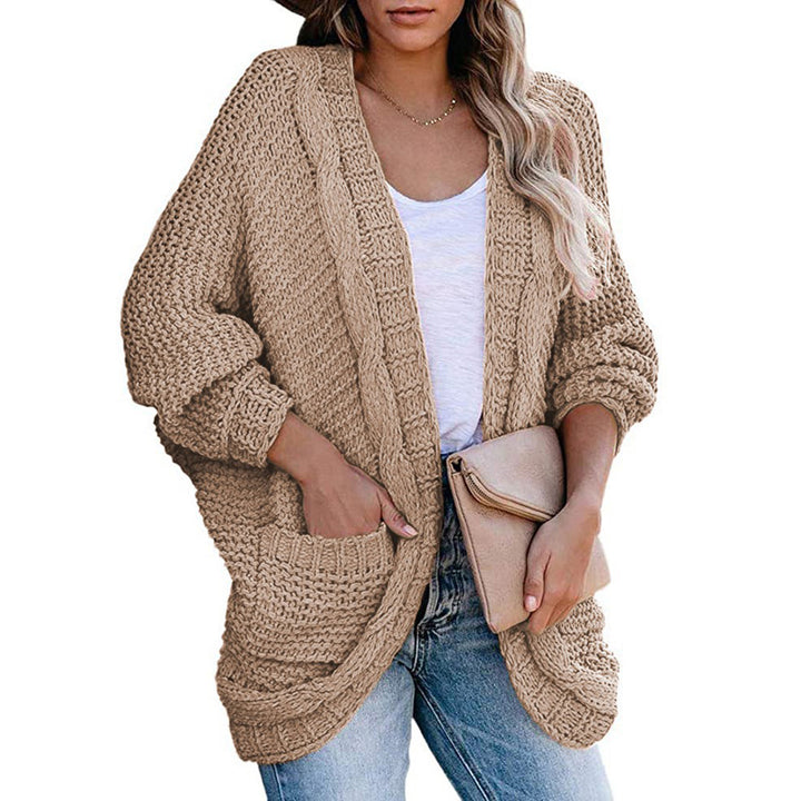 Women's knit jacket with loose fit and deep pockets Lune London