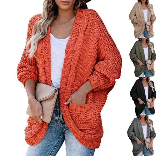 Women's knit jacket with loose fit and deep pockets Lune London