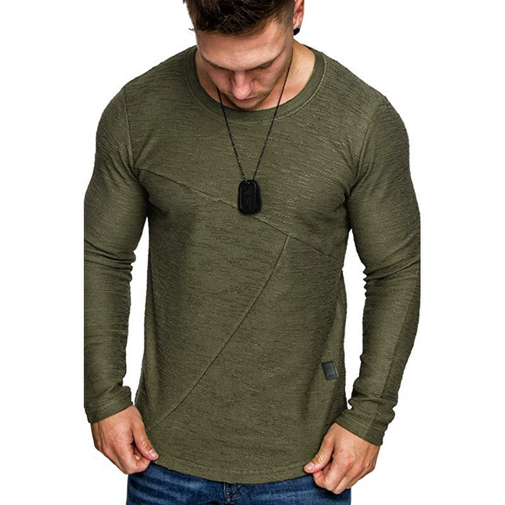 Men's long sleeve shirt with asymmetric hem and stylish zipper Lune London