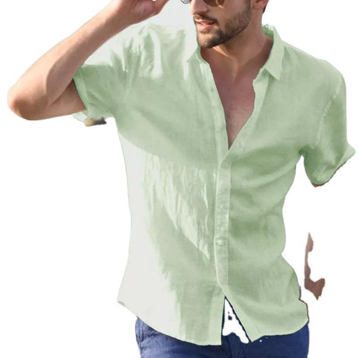 Light linen short sleeve shirt for men Lune London