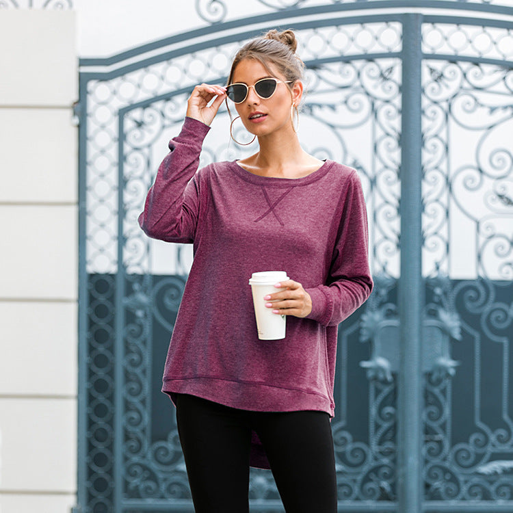 Women's Casual Long Sleeve Shirt Made Of Breathable Cotton with Stylish Side Slits Lune London
