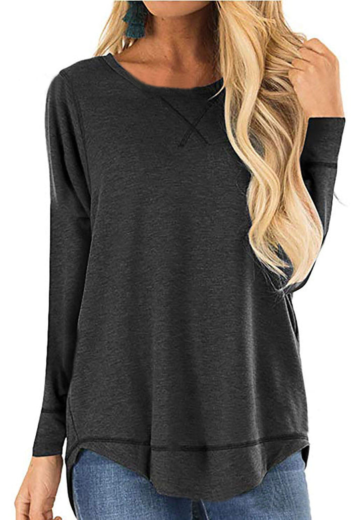 Women's Casual Long Sleeve Shirt Made Of Breathable Cotton with Stylish Side Slits Lune London