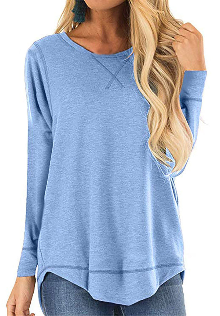 Women's Casual Long Sleeve Shirt Made Of Breathable Cotton with Stylish Side Slits Lune London