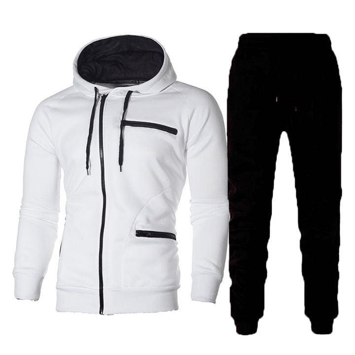 Men Sporty hoodie and jogger pants set with functional pockets and modern design Lune London
