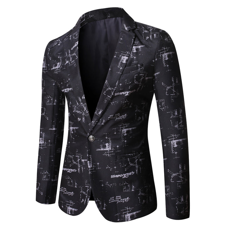 Elegant blazer for men with creative printed design Lune London