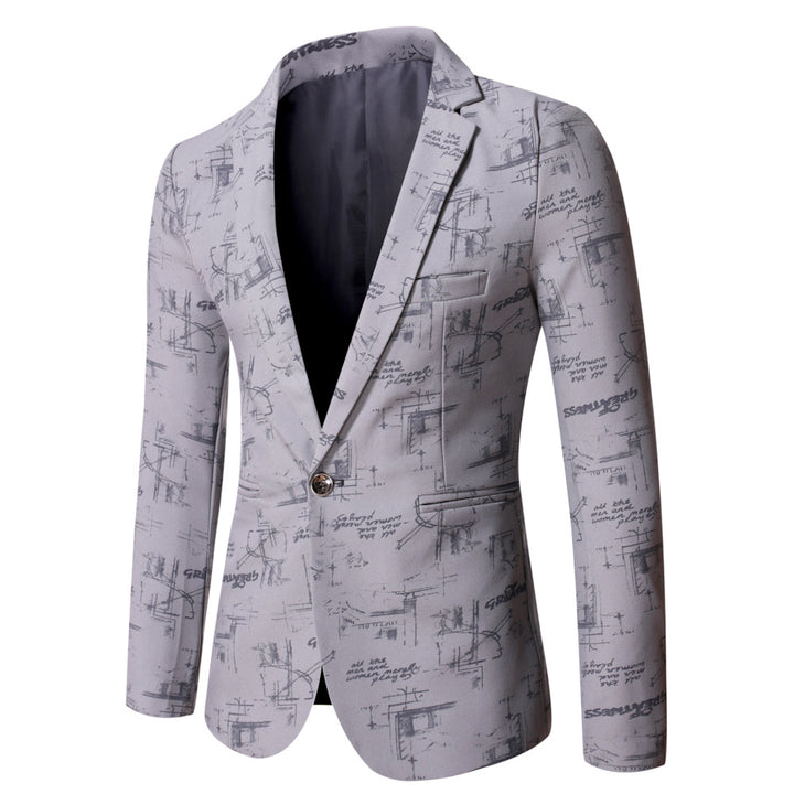 Elegant blazer for men with creative printed design Lune London