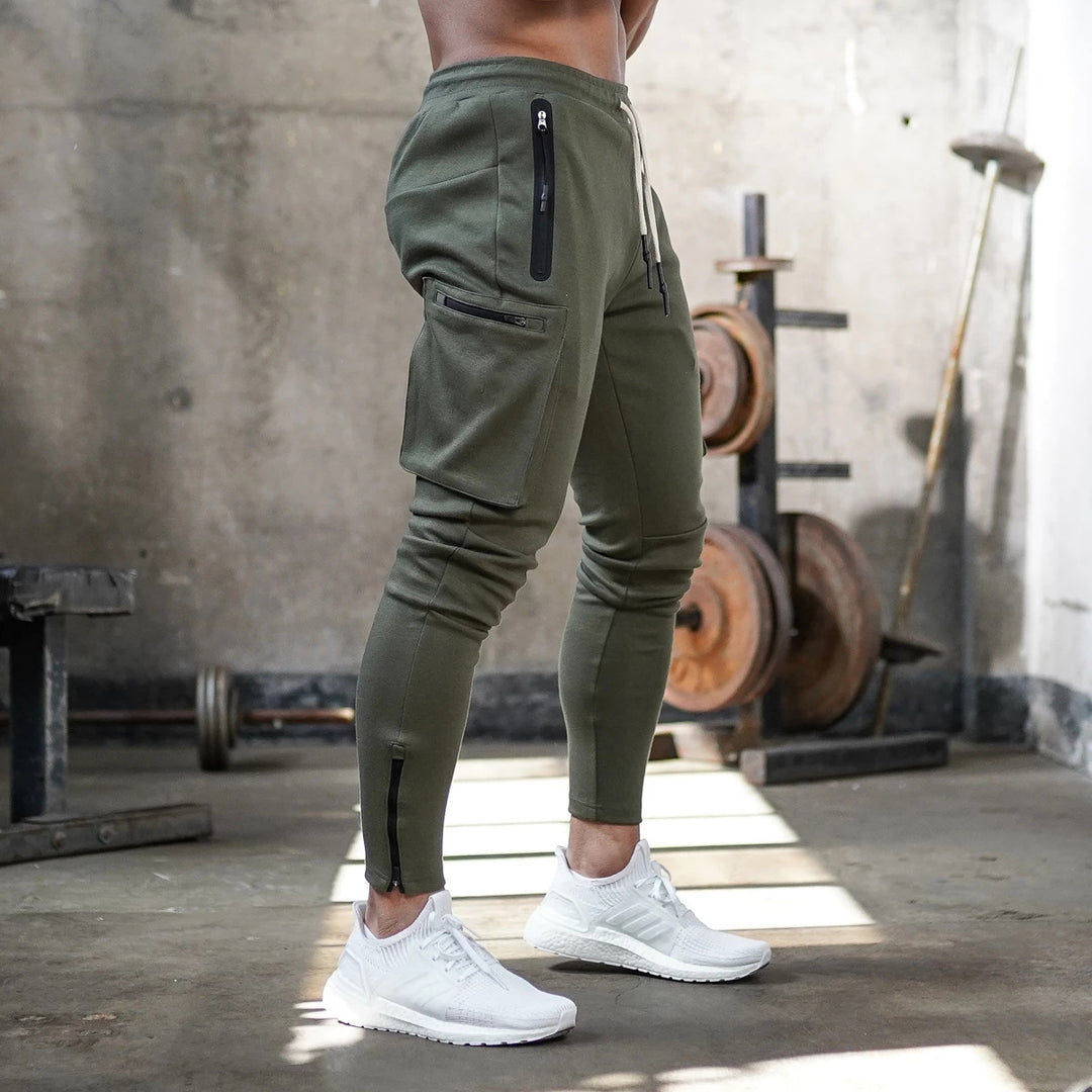 Men's sporty jogger pants with practical pockets Lune London