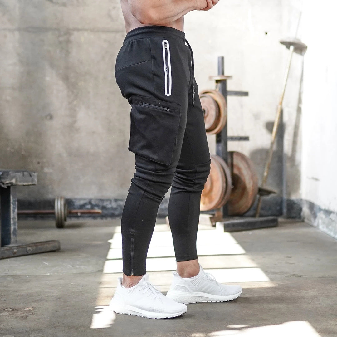 Men's sporty jogger pants with practical pockets Lune London