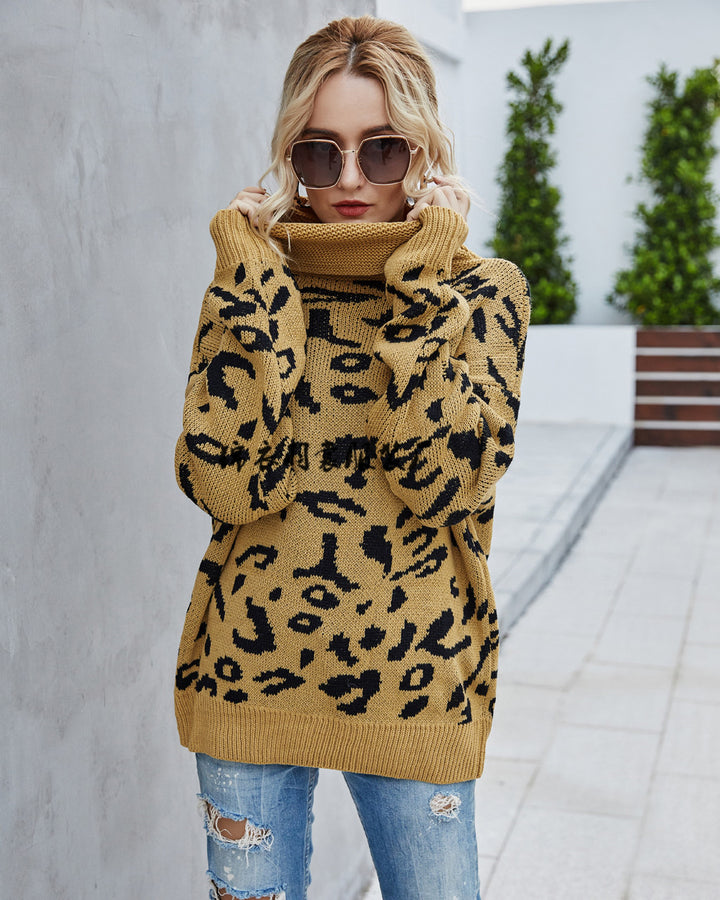 Pull à la mode pour femmes avec motif léopard Chic & Stil