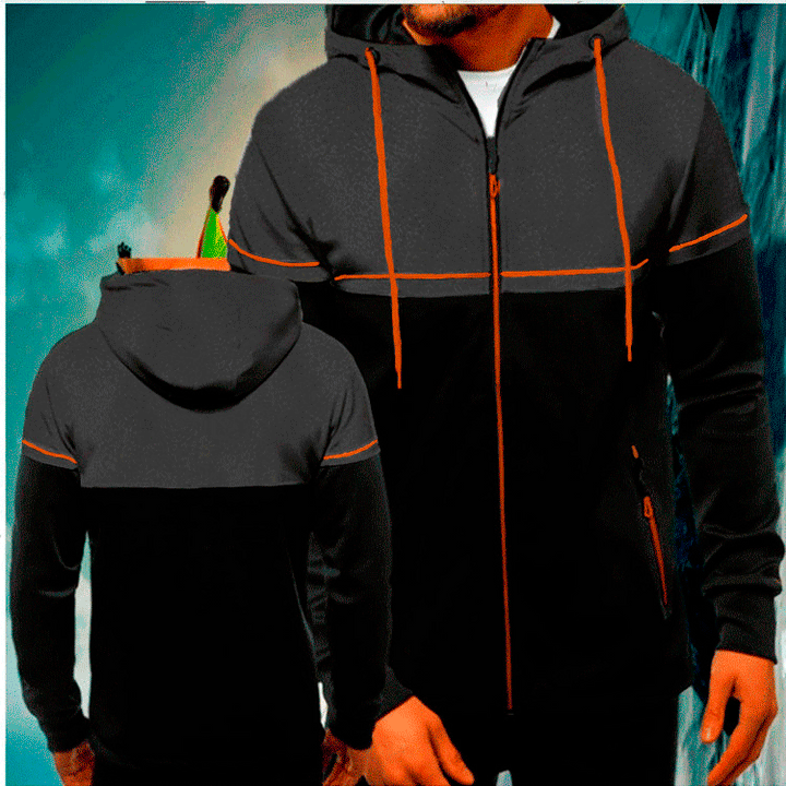 Men's sporty hoodie with innovative design and breathable inserts Lune London