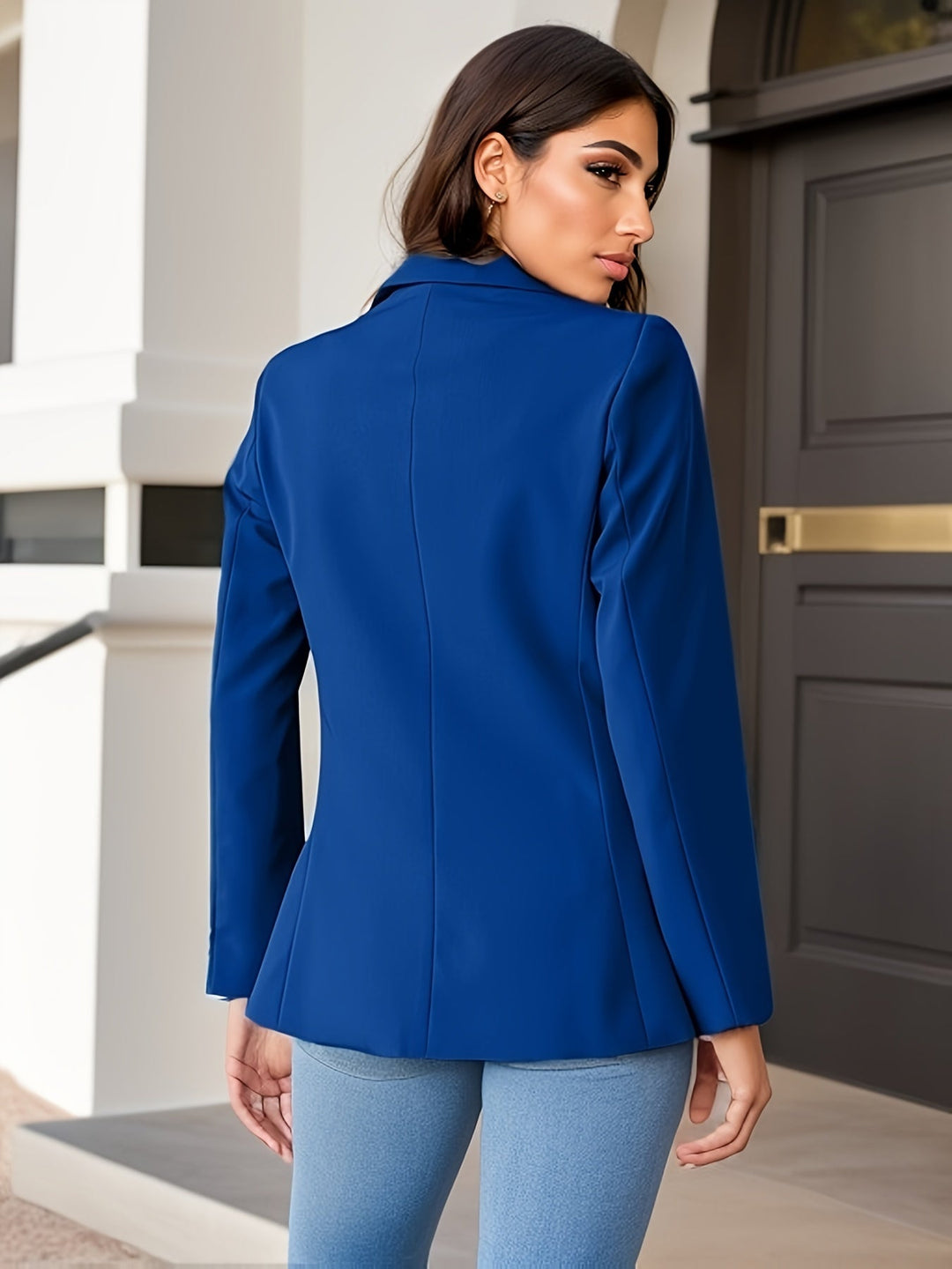 Lune London | Stylish Autumn Classic Business Blazer with Side Pockets for Women
