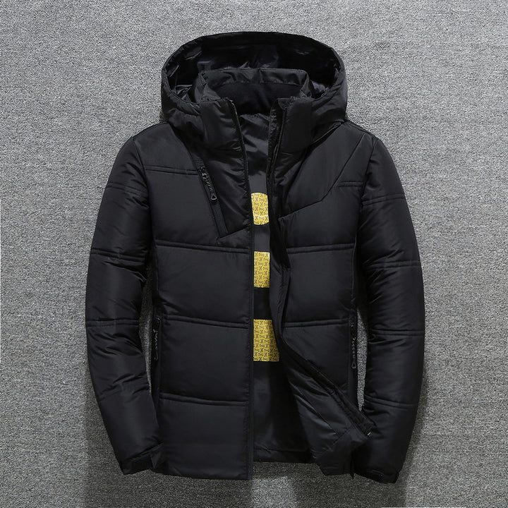 Men's padded winter jacket with hood Lune London