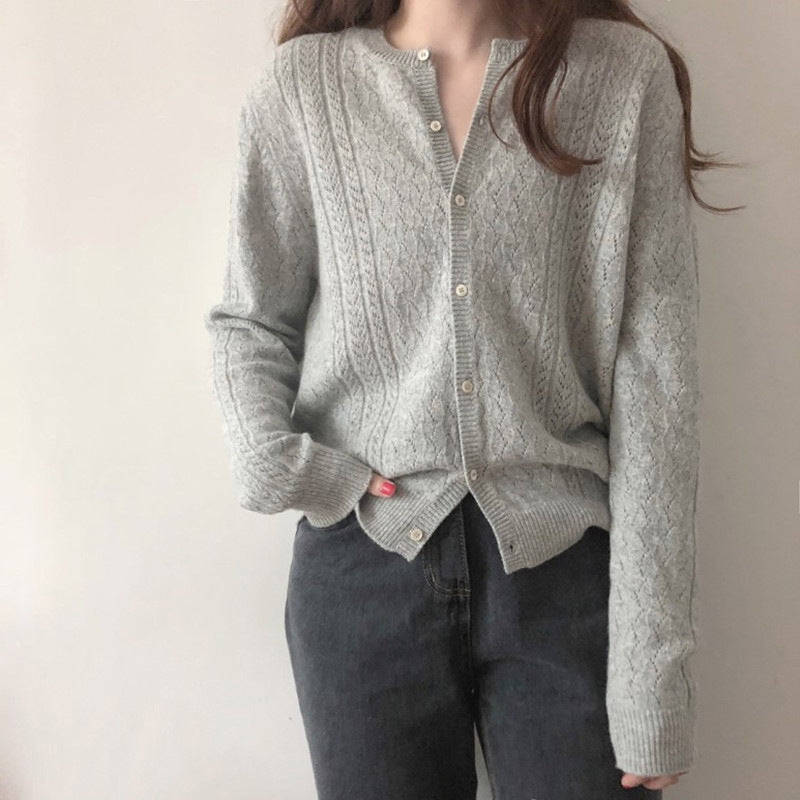 Cardigan pour femmes avec motif en relief Chic & Stil