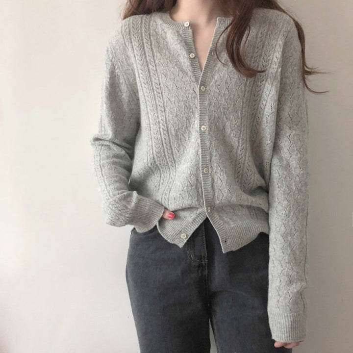 Cardigan pour femmes avec motif en relief Chic & Stil