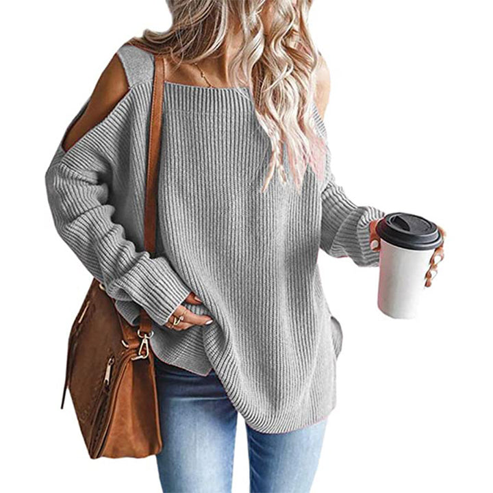 Women Thick Knit Off-Shoulder Lune London