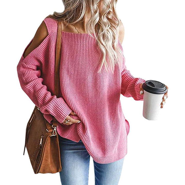 Chunky knit off-shoulder sweater for women Lune London