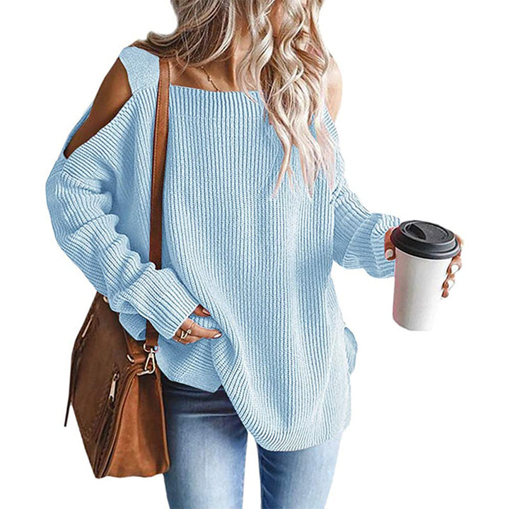 Women Thick Knit Off-Shoulder Lune London
