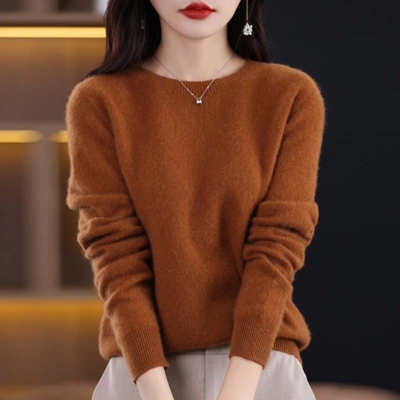 Lune London | Women's Sweater - Cashmere Round Neck Soft Luxury Warm Sweater