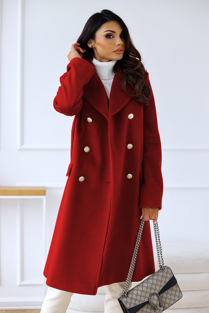 Lune London | Coat - Double-breasted - Wool blend - Tailored fit - Classic width lapels