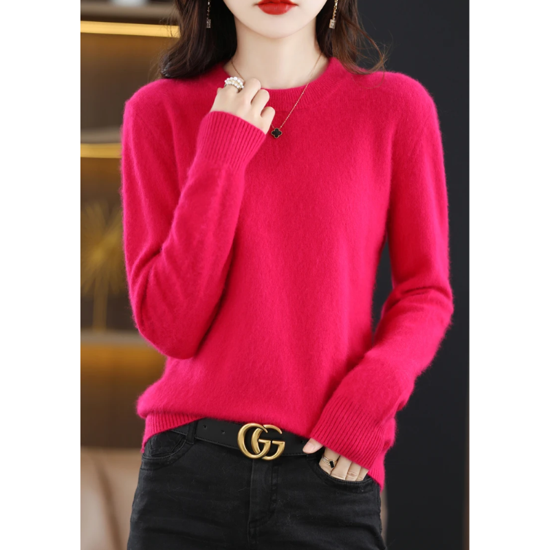 Chic Und Stil | Cashmere Pullover Women Luxurious Round Neck Soft & Fashionable