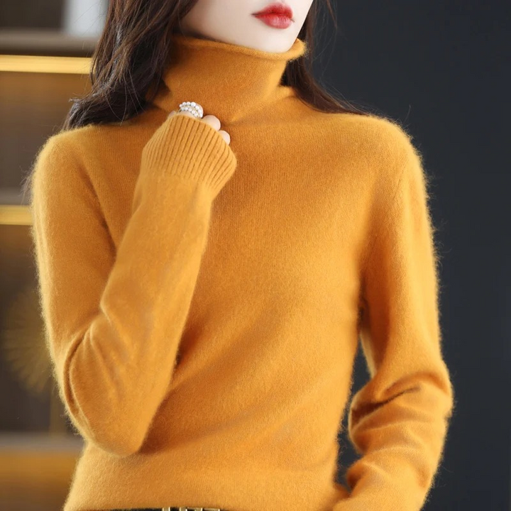 Lune London | Cashmere Pullover Women Soft Turtleneck Sweater Warm & Luxurious Design