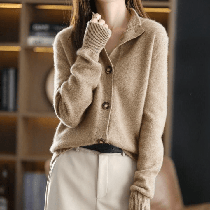 Lune London | Cozy Cashmere Knit Cardigan Pullover