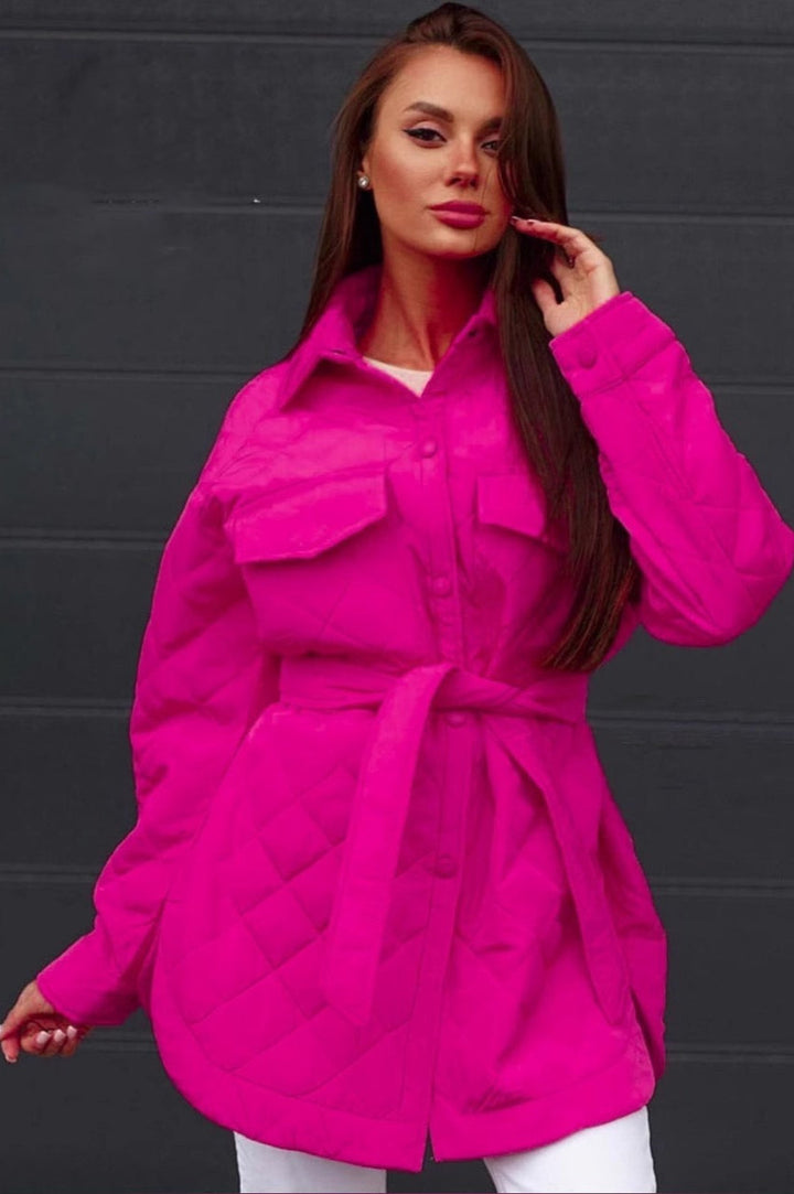 Lune London | Long cut diamond quilted puffer jacket