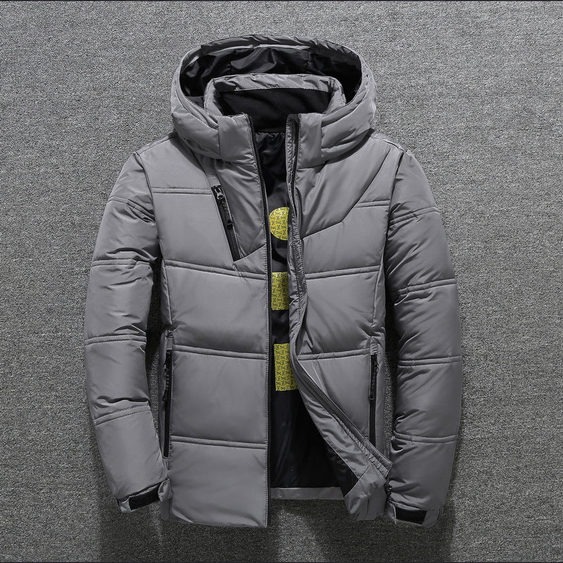 Men's padded winter jacket with hood Lune London