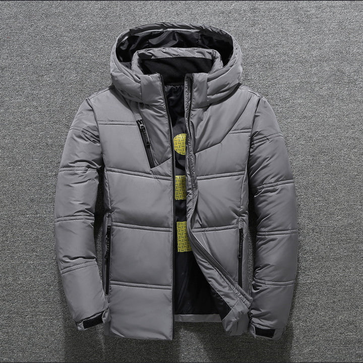 Men's padded winter jacket with hood Lune London