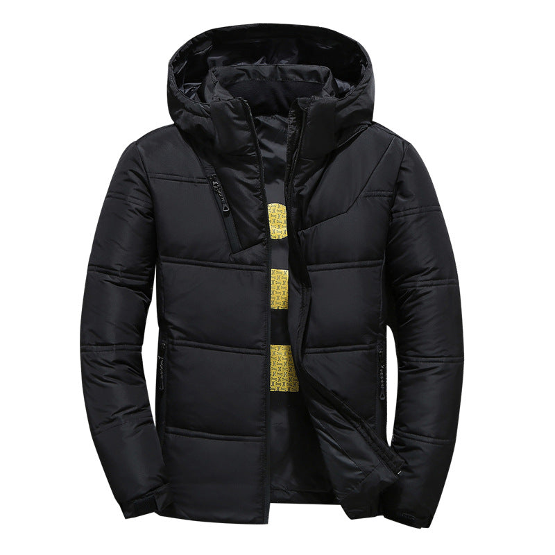 Men's padded winter jacket with hood Lune London