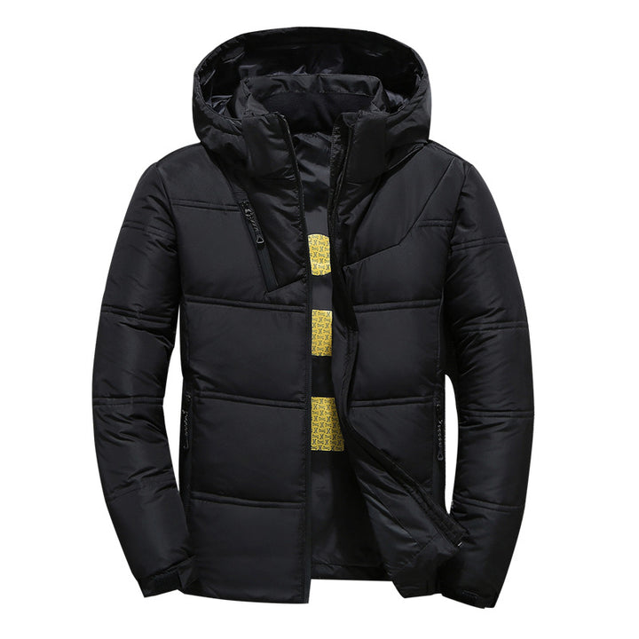 Men's padded winter jacket with hood Lune London