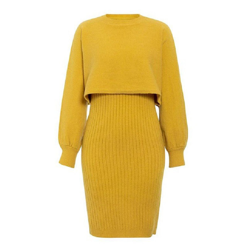 Robe en tricot pour femmes avec un design de pull surdimensionné décontracté Chic & Stil