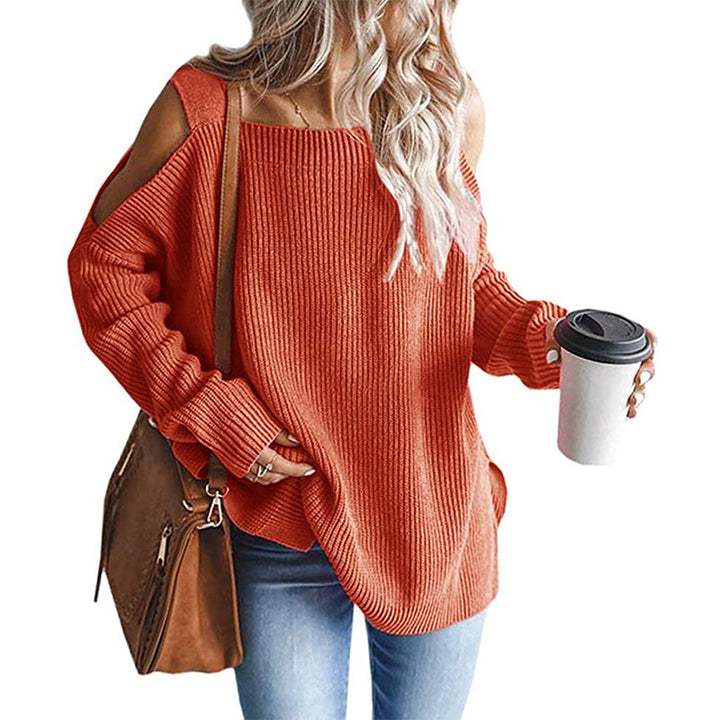 Women Thick Knit Off-Shoulder Lune London