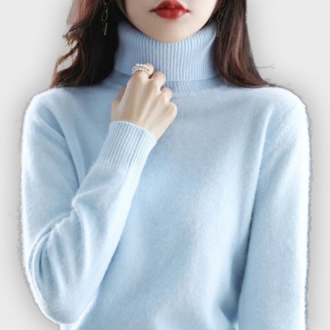 Lune London | Cashmere Roll Neck Sweater