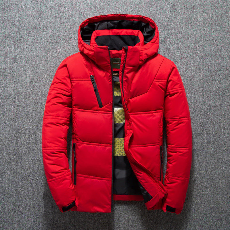 Men's padded winter jacket with hood Lune London